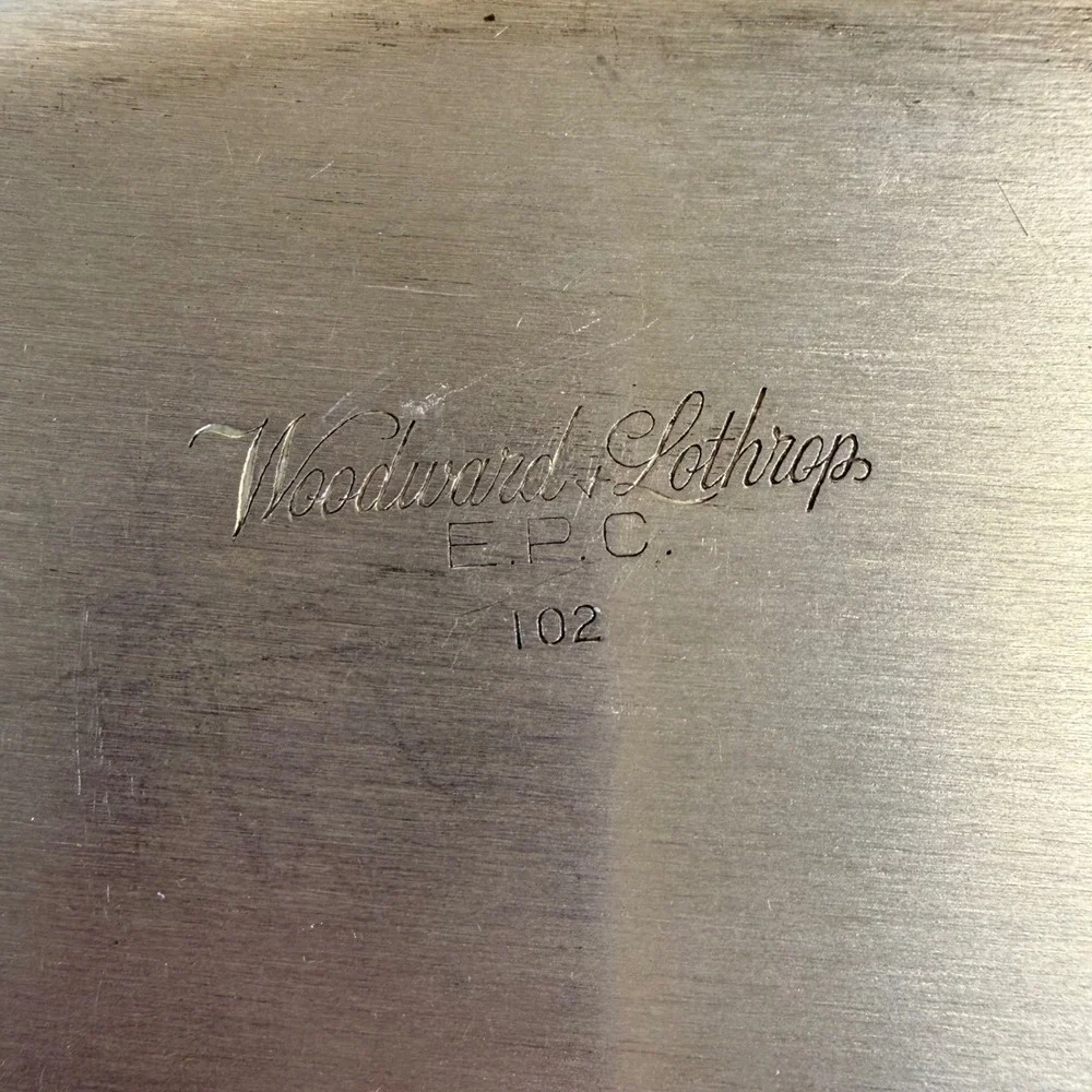 Vintage Woodward Lothrop EPC Silver Plated Oval Serving Tray Platter 102‎ Luxury